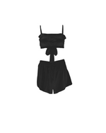 Silky Tie-Back Two Piece