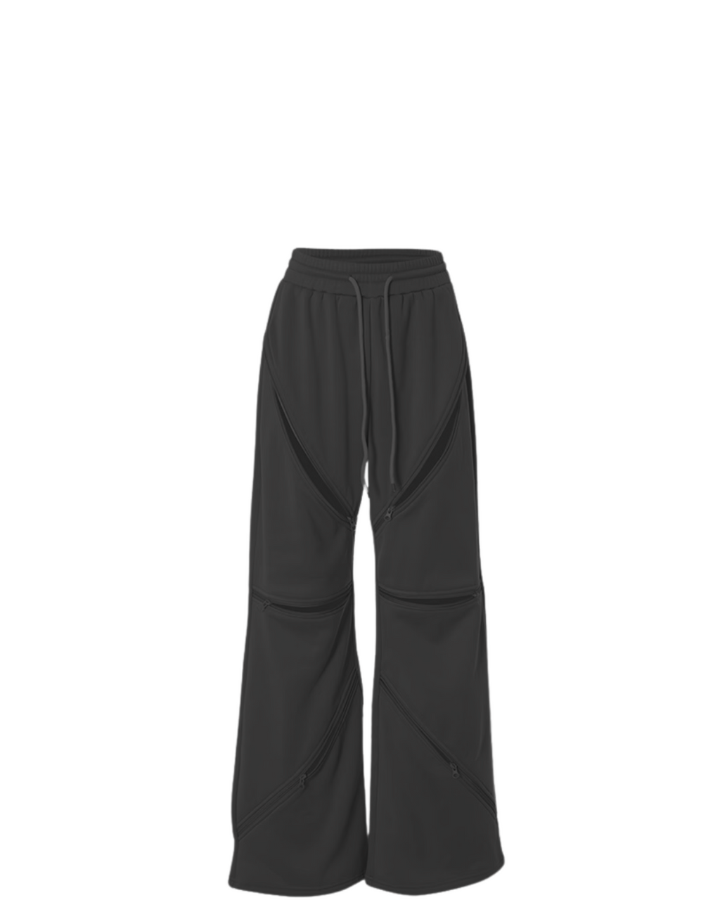 Nova Zipper Wide-Leg Sweatpant