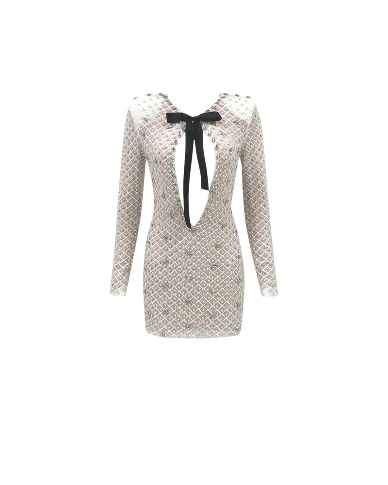 Audrina Pearl Rhinestone Mini