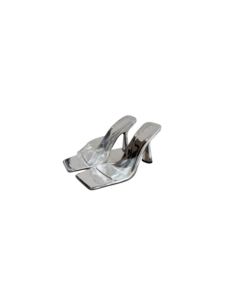Carissa Square Toe Jelly Heel