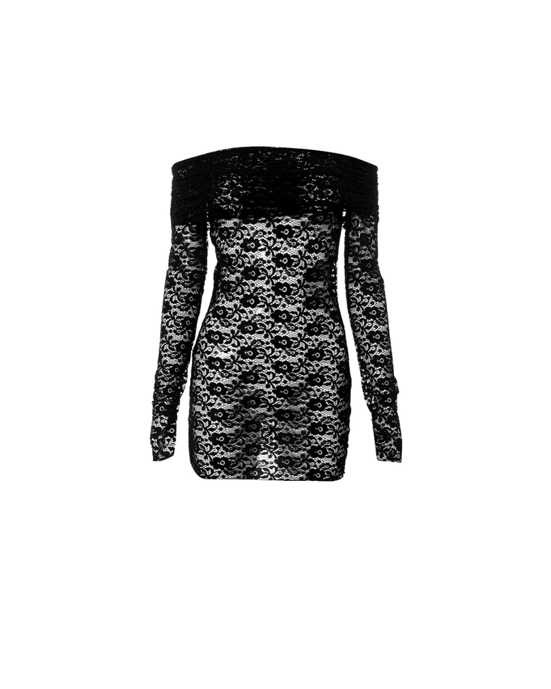 Lace Off The Shoulder Mini