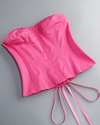 Lace Back Rosette Two Piece