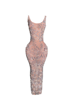 Radiant Crystal Mesh Maxi
