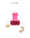 Lace Back Rosette Two Piece
