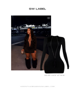 Noire Lace Up Mini