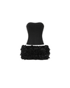 Lace Back Rosette Two Piece - Black