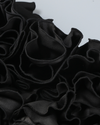 Lace Back Rosette Two Piece - Black