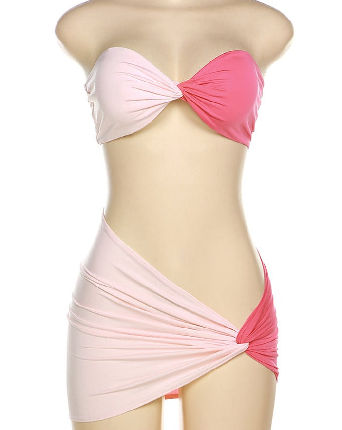 Shades Of Pink Skirt Set