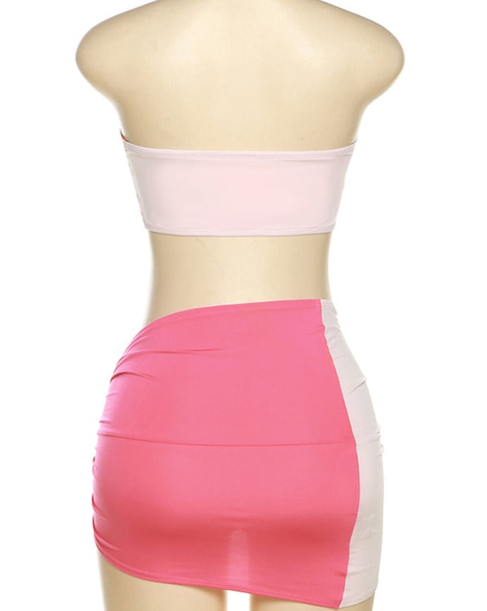 Shades Of Pink Skirt Set