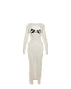 Kiana Color-block Knit Sweater Maxi
