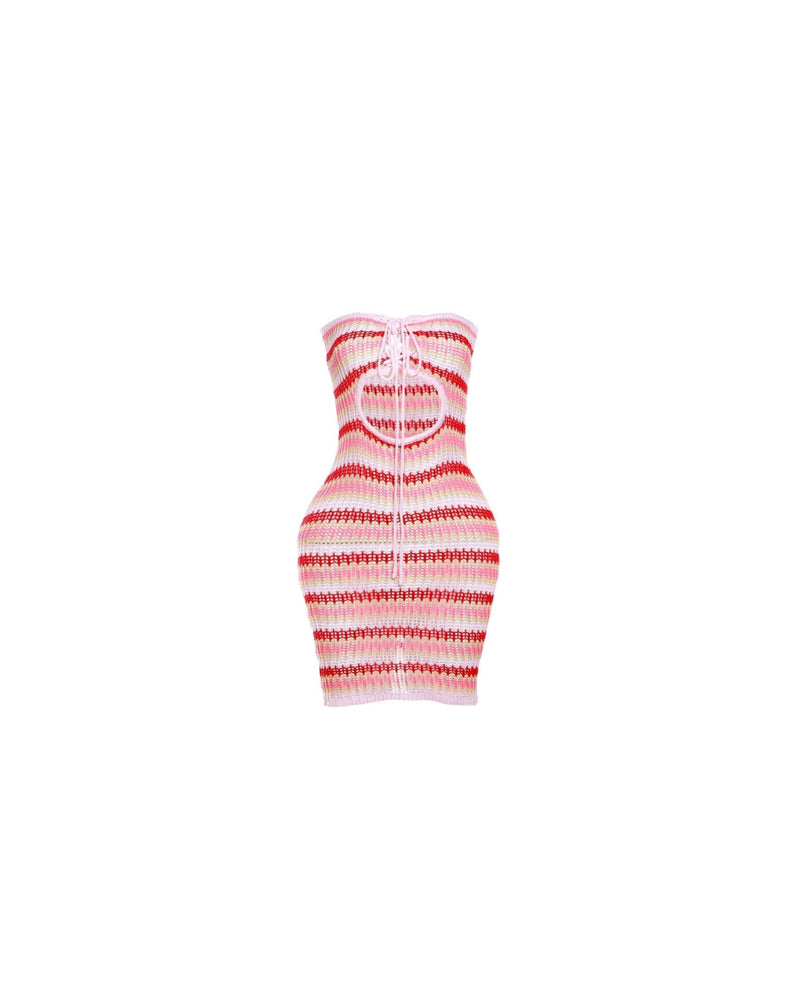 Candy Stripe Knit Mini