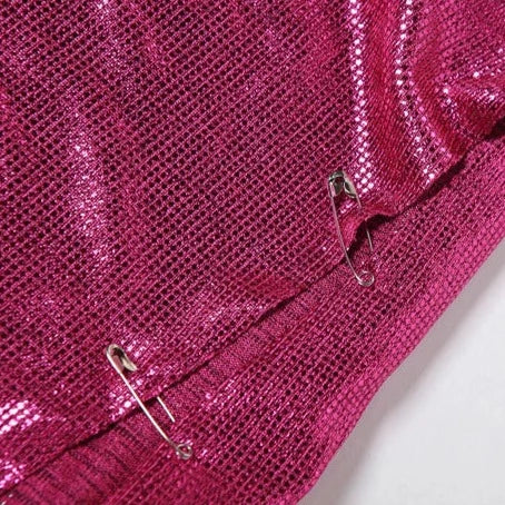 Front Row Shimmering Skirt Set