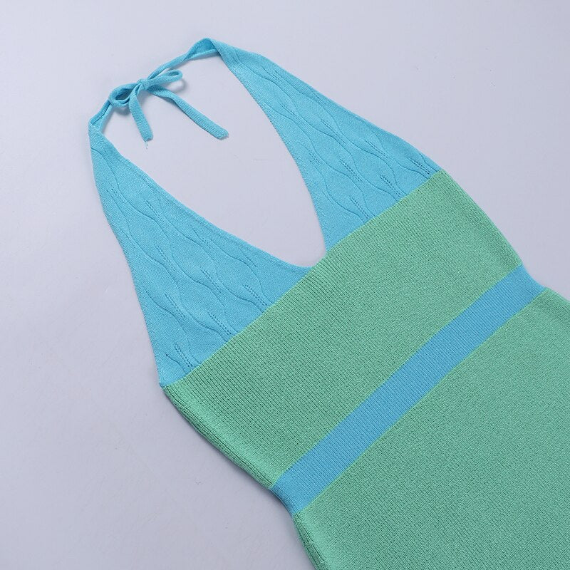 Cali Girl Knit Halter Romper