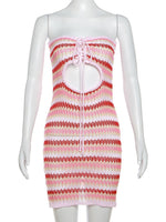 Candy Stripe Knit Mini
