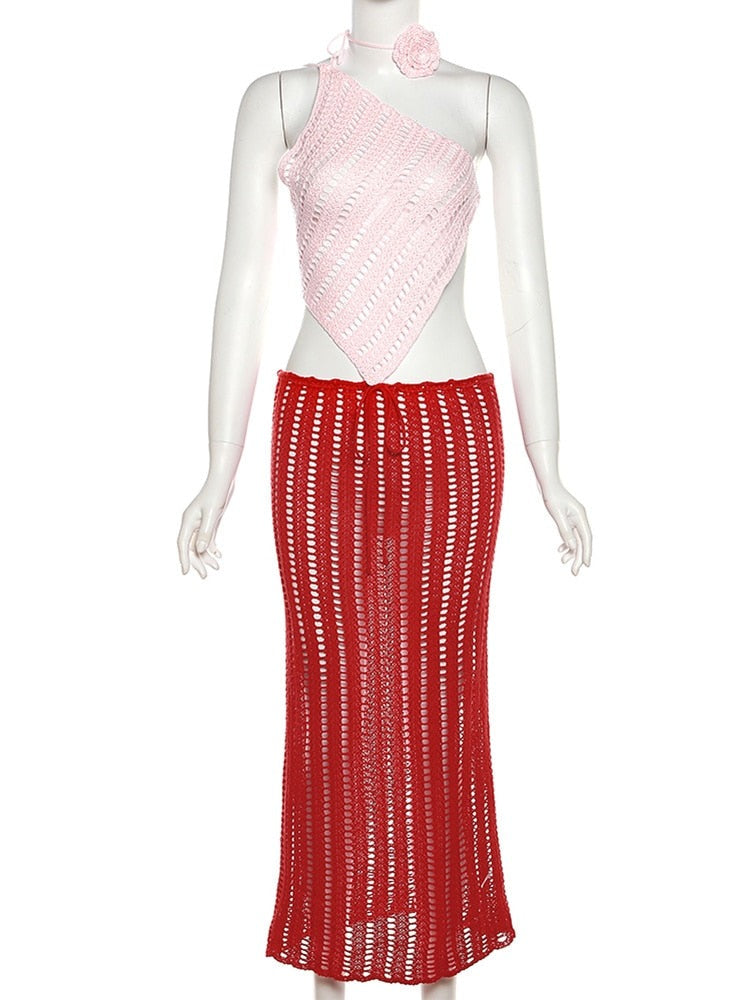 Ari Crochet Three Piece Set