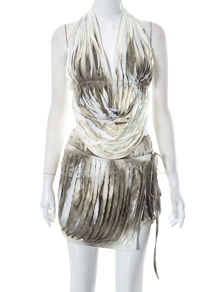 Blanca Distressed Two Piece Set
