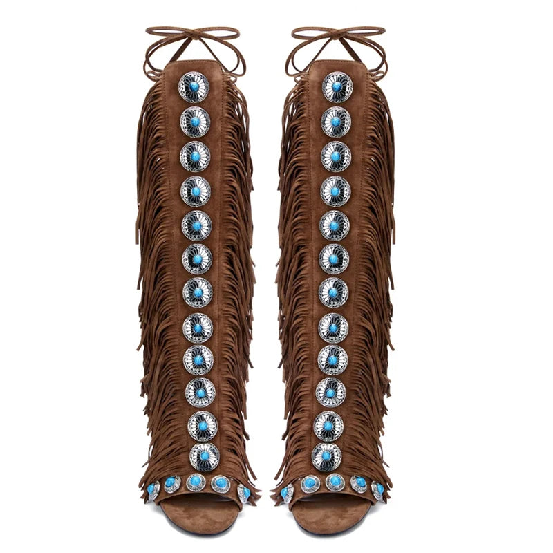 Zahara Fringe Heel