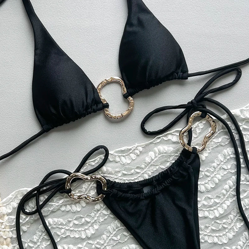 Isla Metal Detail Bikini