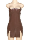 Saddle Faux Leather Mini