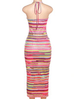 Boardwalk Babe Halter Maxi Dress