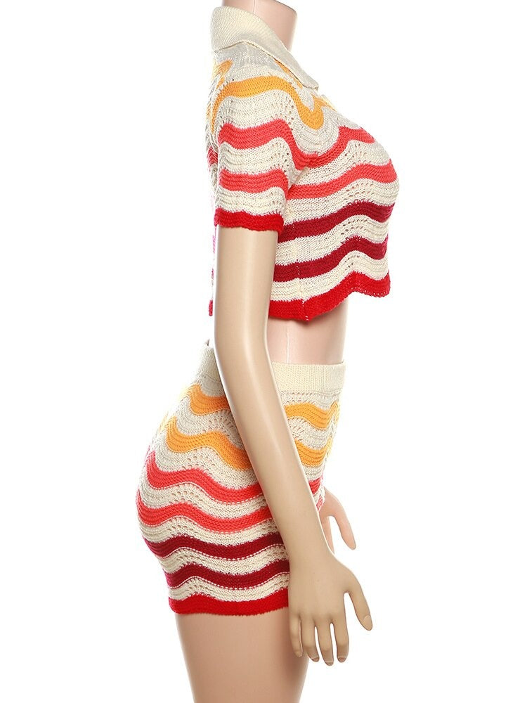 Hollywood Knit Short Set