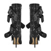 Buckle Pointed Toe Mid-Calf Boot
