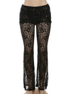 Lace Foldover Pant