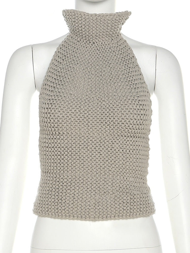 Essential Knit Backless Top