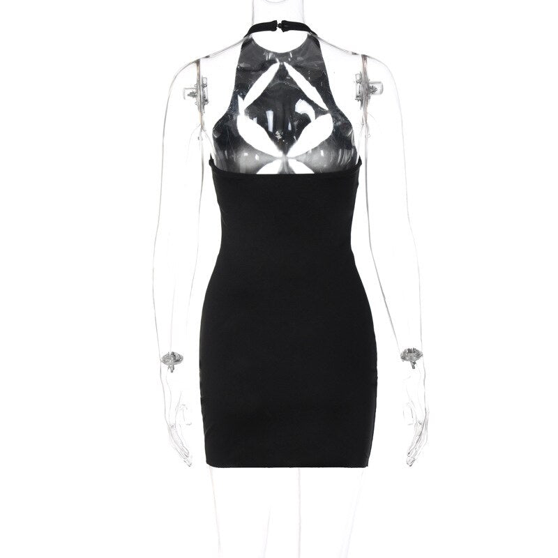 Diamond Cut Out Mini Dress