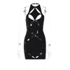 Diamond Cut Out Mini Dress