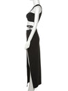 Noir Tie Up Two Piece Set