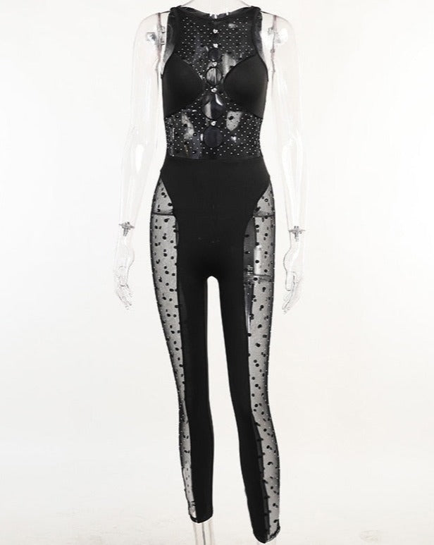 High Stretch Diamond Jumpsuit