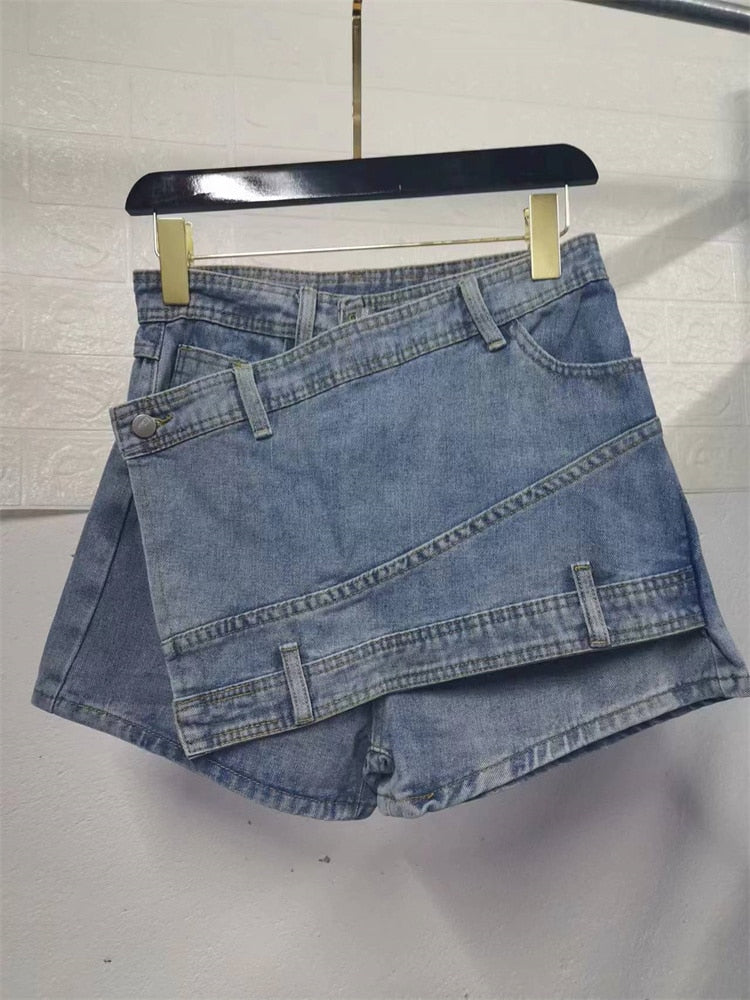 Irregular Hem Skort