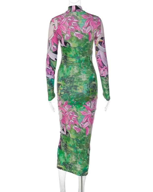 Botanical Midi Dress