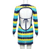 Cali Girl Knit Striped Mini