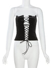 Mila Lace Up Corset Vest