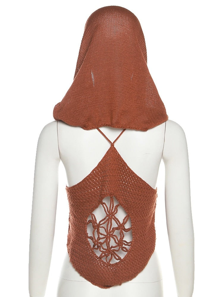 Rosie Crochet Hooded Top