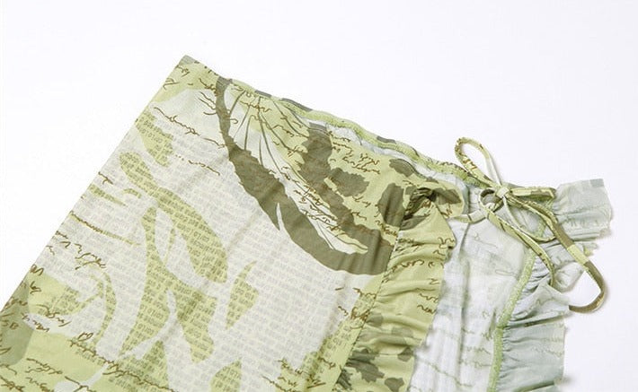 Miya Three Piece Printed Bikini Skirt Set