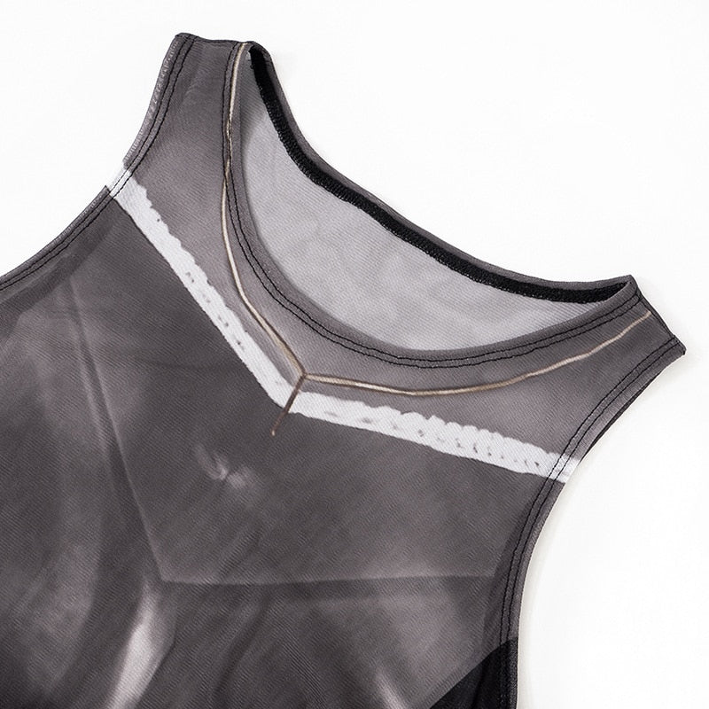 Nora Illusion Mesh Two Piece