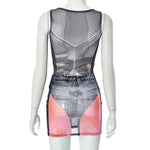 Nora Illusion Mesh Two Piece