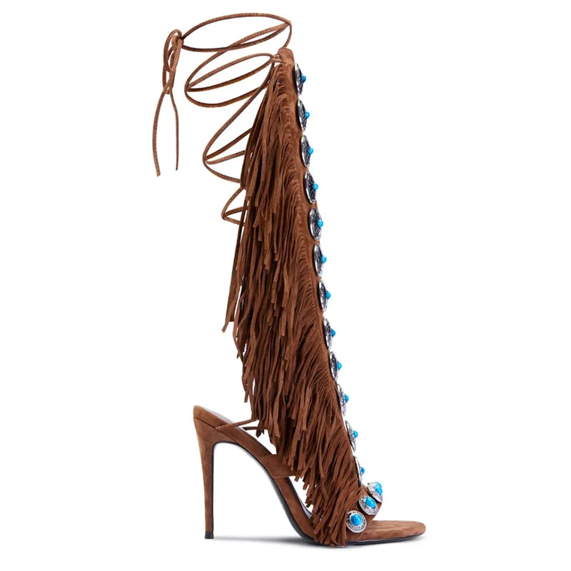 Zahara Fringe Heel