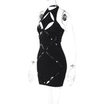 Diamond Cut Out Mini Dress