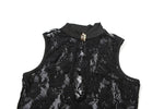 Noir Lace Peekaboo Maxi