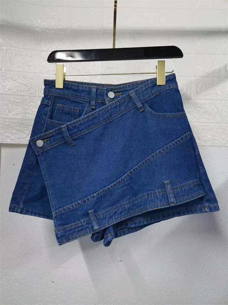 Irregular Hem Skort