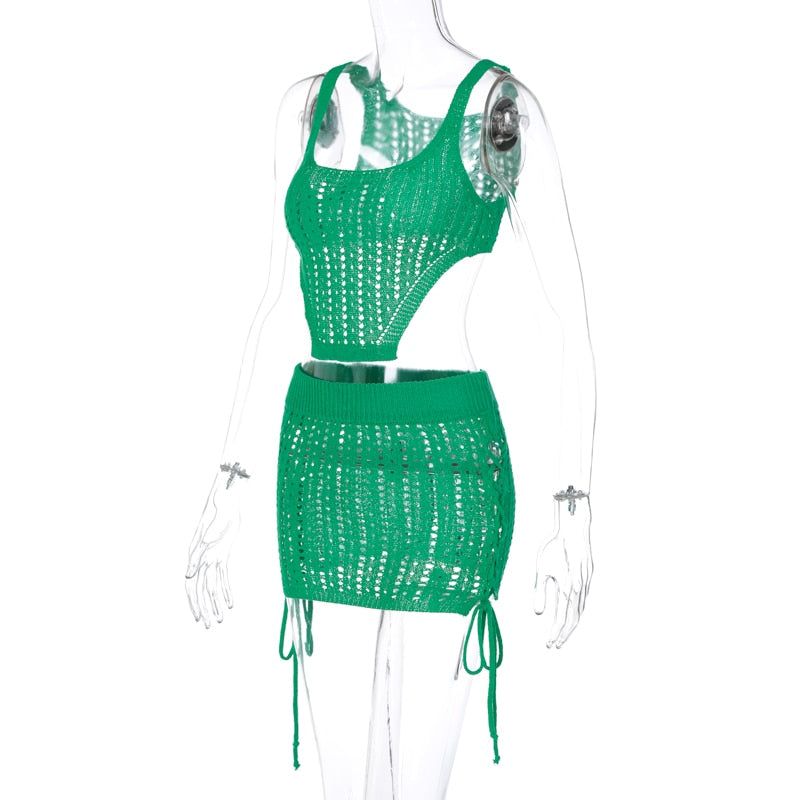 Palms Crochet Two Piece Set