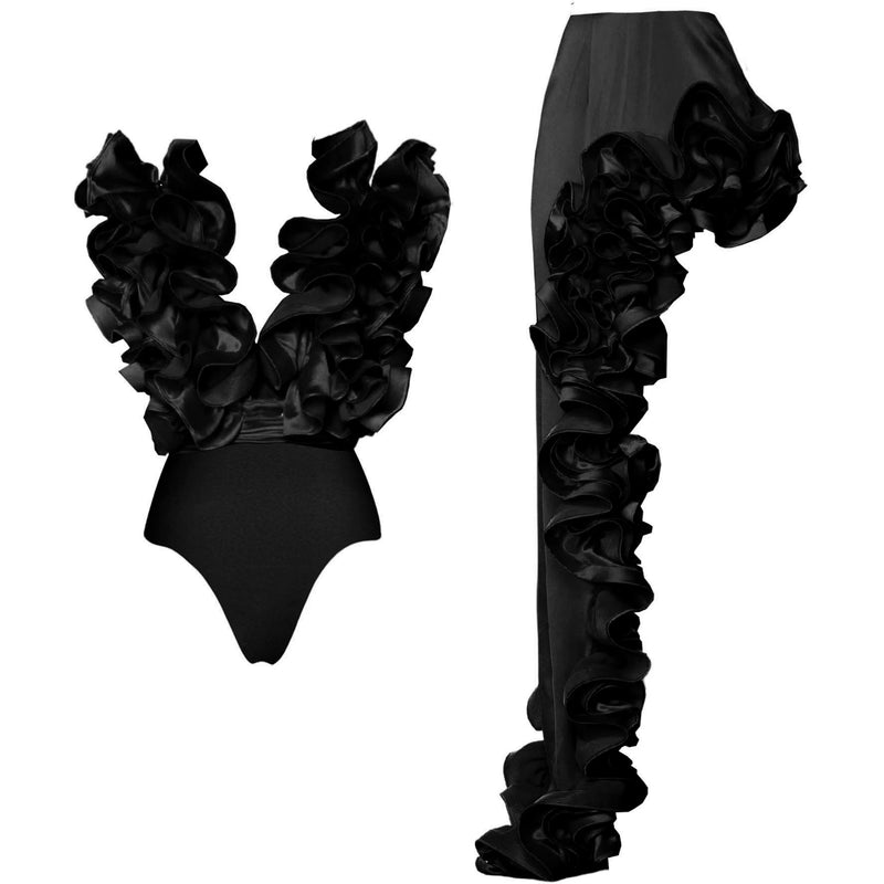 Calista Ruffle Luxe Swim Set
