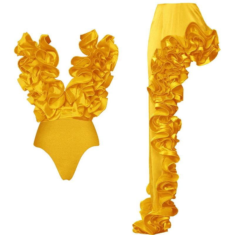 Calista Ruffle Luxe Swim Set