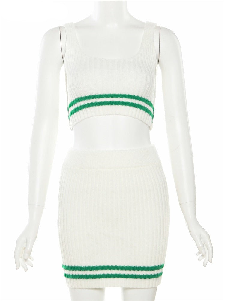 Sporty Babe Knit Two Piece