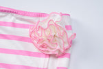 Candy Striped Print Skirt Set