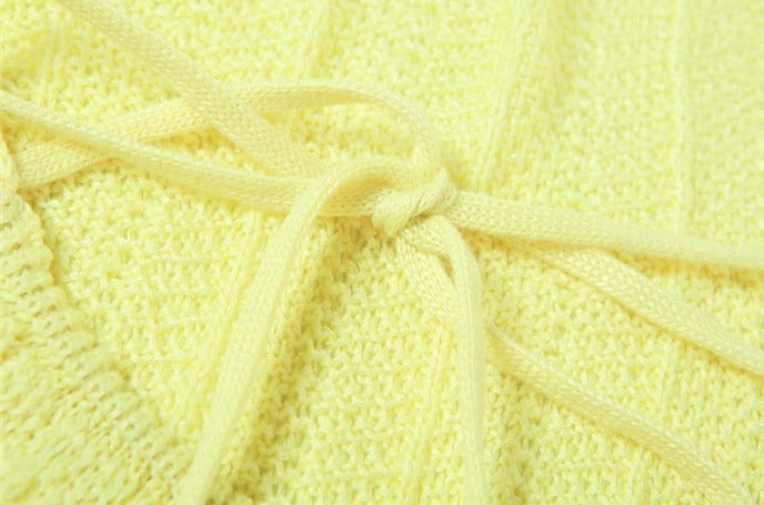 Tanya Textured Knit Halter Mini